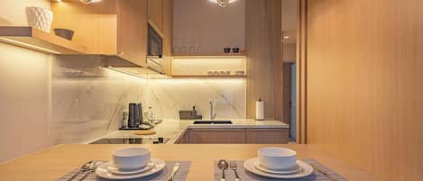 Lägenhet Superior | 1 sovrum, värdeförvaringsskåp på rummet och skrivbord