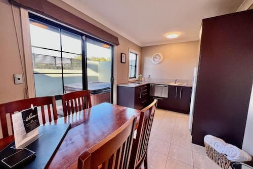 Desk, blackout curtains, soundproofing, free WiFi
