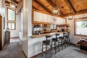 Fridge, microwave, oven, stovetop - Tahoe City Townhouse-Lakefront Complex (Tahoe City)