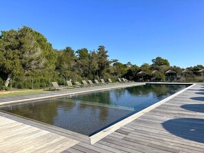 A heated pool