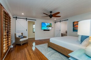 4 habitaciones, tabla de planchar con plancha, wifi y ropa de cama