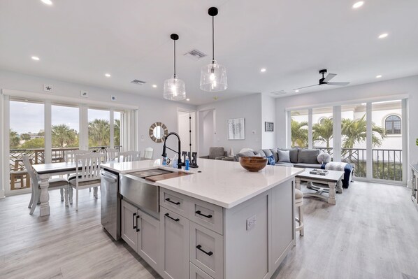 Interior - Ocean Pearl on 18th—Luxury 4-Story Townhome w/ Heated Pool, Gulf-View Decks & Steps to Beach (Indian Rocks Beach)