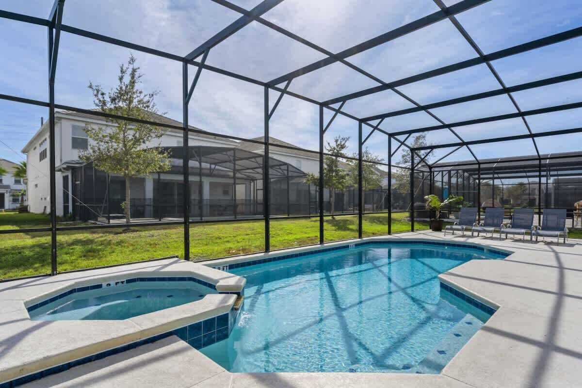 A heated pool