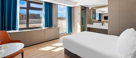 Ropa de cama de alta calidad y camas con pillow-top