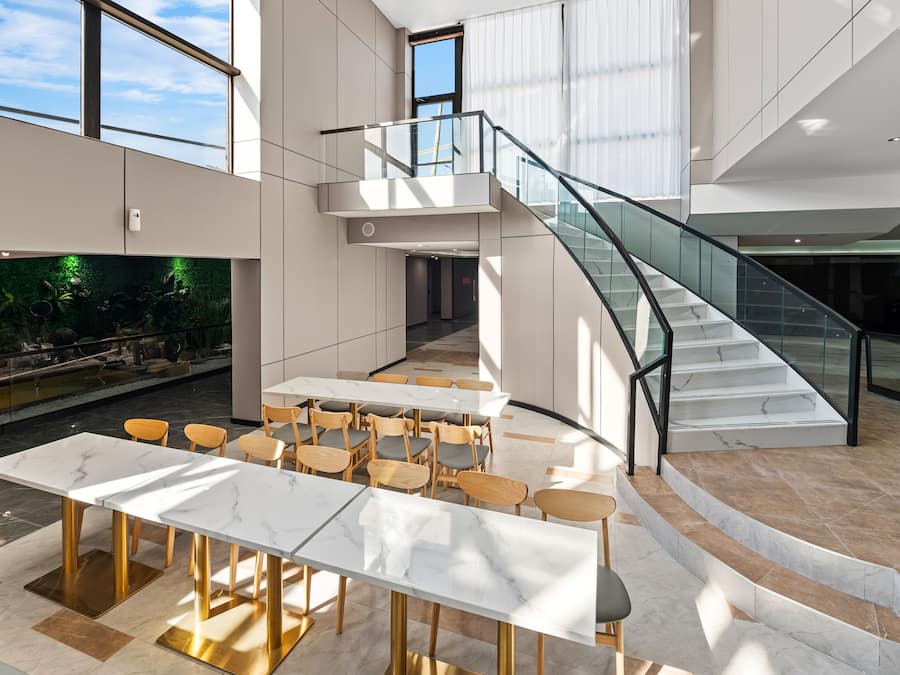 Sitteområde i lobbyen