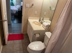 Soap, shampoo, toilet paper