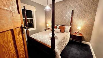 2 bedrooms, iron/ironing board, travel crib, WiFi