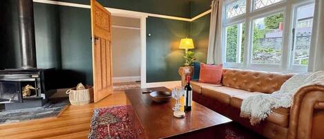 TV, fireplace, offices