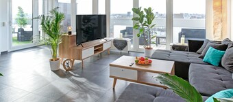 Das Penthouse - Jacuzzi - BBQ - Dachterrasse - Parkplatz - Panoramaausblick