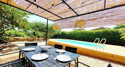 Village House in La Caunette with Pool