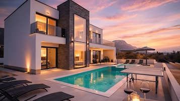 Et oppvarmet basseng