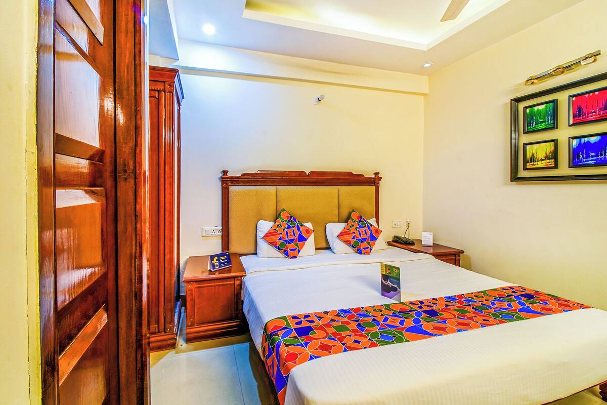 Phòng Deluxe | Bộ trải giường bằng vải cotton Ai Cập, bộ đồ giường cao cấp 