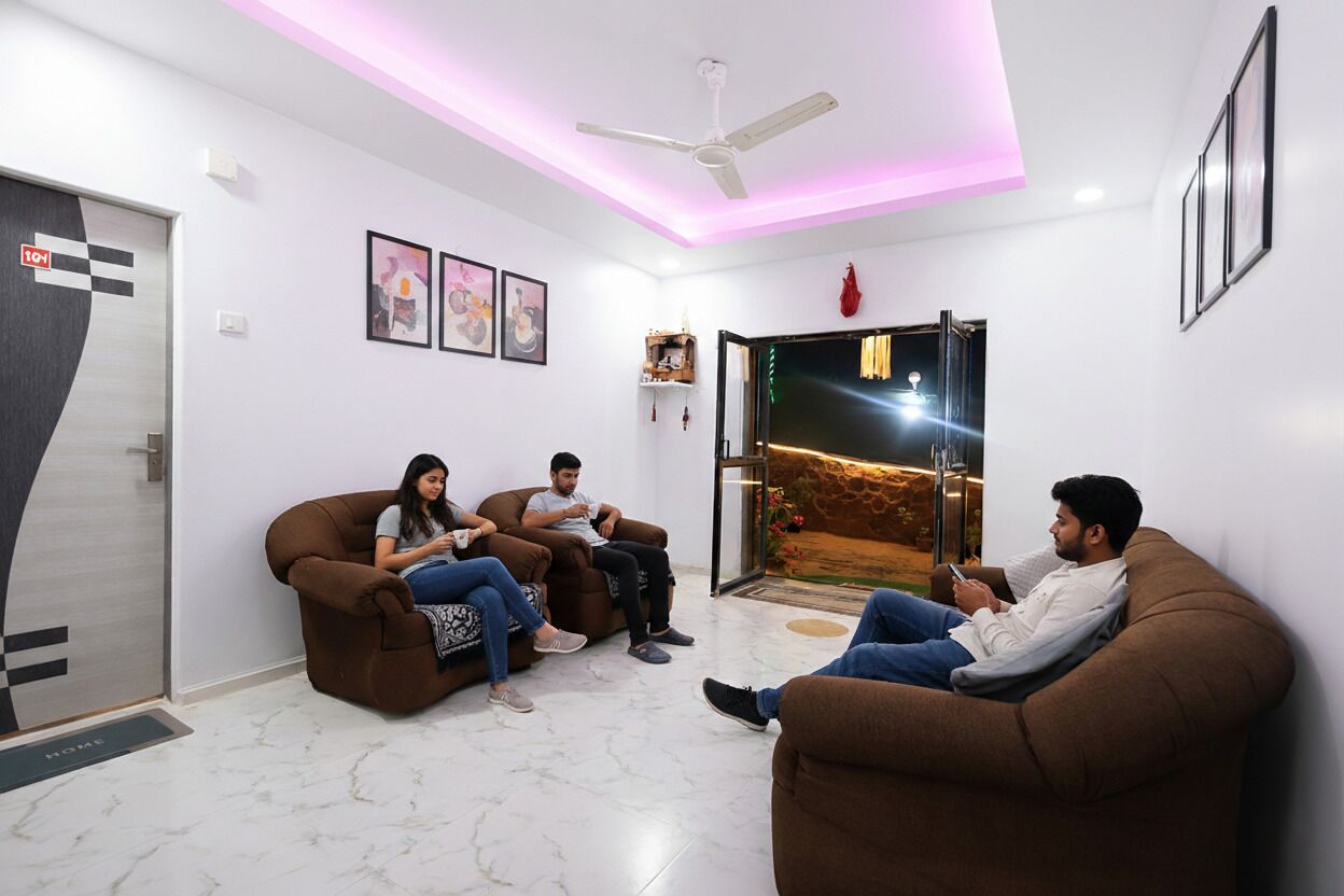 Coin salon dans le hall