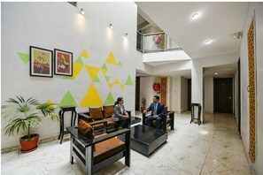 Sitteområde i lobbyen