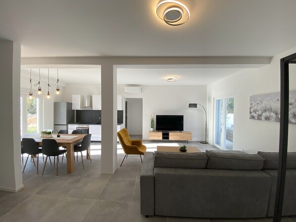 House, 3 Bedrooms, Accessible, Private Pool | Living room - Holiday Home Biograd na Moru With Private Pool Minutes From Adriatic Sea (Benkovac)