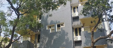 Overnatningsstedets facade