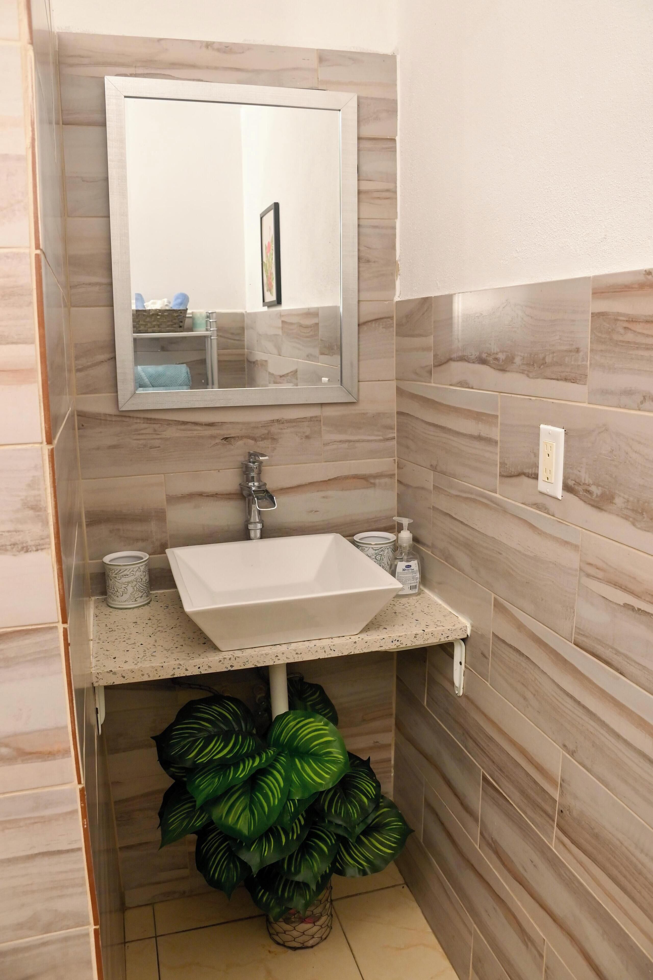 Villa | Bathroom | Shower, hair dryer, bathrobes, towels