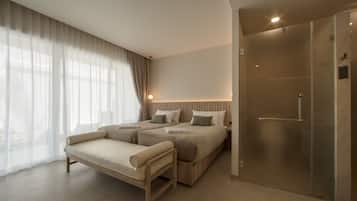 Premium bedding, minibar, in-room safe, desk