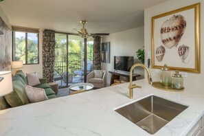 TV - Oceanfront condo with pool & BBQ | Kihei (Kihei)