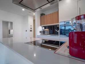 Leilighet – superior | Eget kjøkken | Kjøleskap, mikrobølgeovn, kokeplater og kjøkkenutstyr