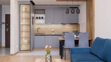 Departamento, 1 habitación, balcón | Sala de estar