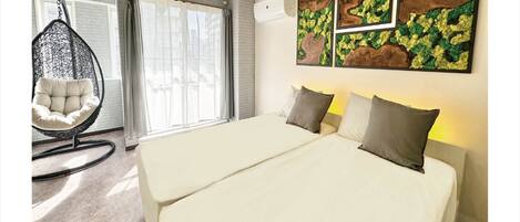 1 bedroom, desk, free WiFi, bed sheets