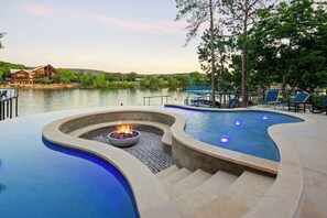 Outdoor pool, a heated pool - LBJ Lodge | Concierge Services (Kingsland)