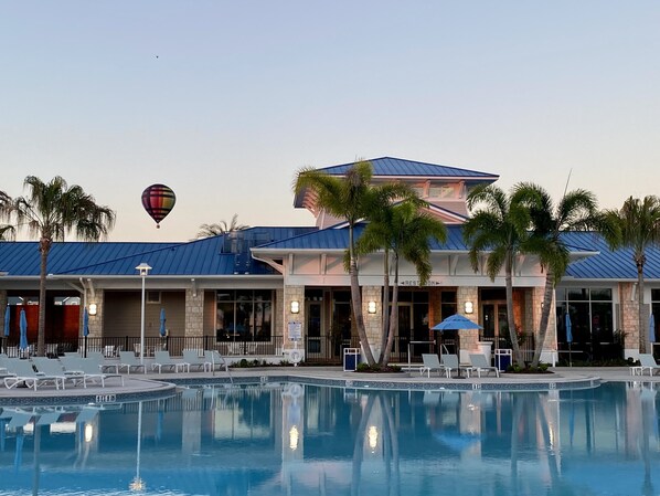 A heated pool