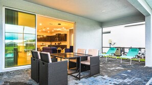 Outdoor dining - Last Minute Disney! Private Pool, Game Room & Themed Bedrooms. Book Now! #98103 (Orlando)