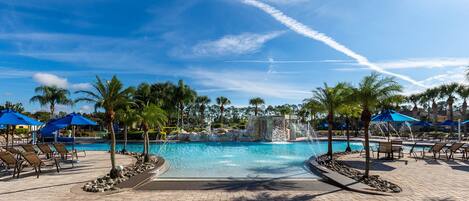 A heated pool