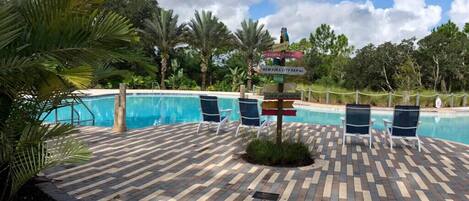 Una piscina riscaldata