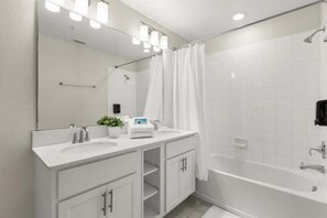 Hair dryer, towels