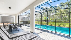 Una piscina riscaldata