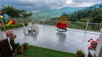 Outdoor wedding area