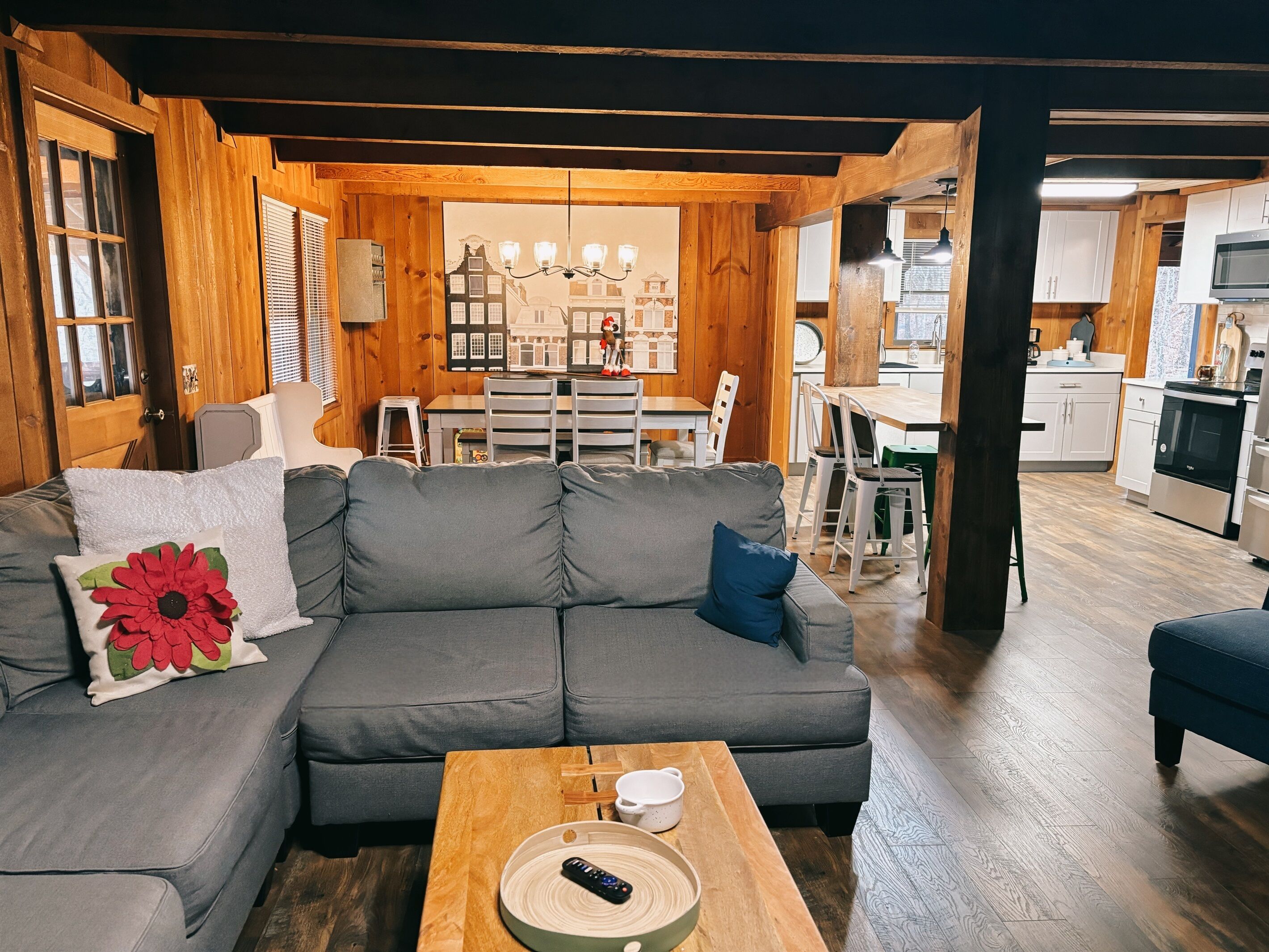 TV connectée, cheminée, jeux vidéo