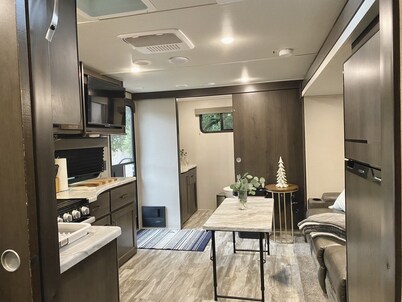 Relax to the Sound of the River while you soak in a Private Hot Tub 