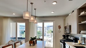 Condo, Multiple Beds, Balcony, Beach View (#334 - No Pets Allowed) | Private kitchen | Coffee/tea maker, fridge, microwave, oven - The Pointe by Southern Vacation Rentals (Panama City Beach)