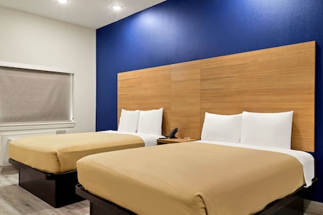 Basic Room, 2 Queen Beds, Non Smoking | 1 bedroom, iron/ironing board, free WiFi