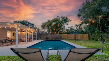 A heated pool