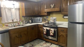Microwave, oven, stovetop, dishwasher