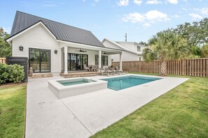 Pool - New Construction - Private Pool - Short Walk to East Beach!  (St. Simons Island)
