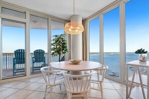 Dining - 180-Degree Water Views! Steps From the Beach! Indoor & Outdoor Pools + Hot Tub! (Gulf Shores)