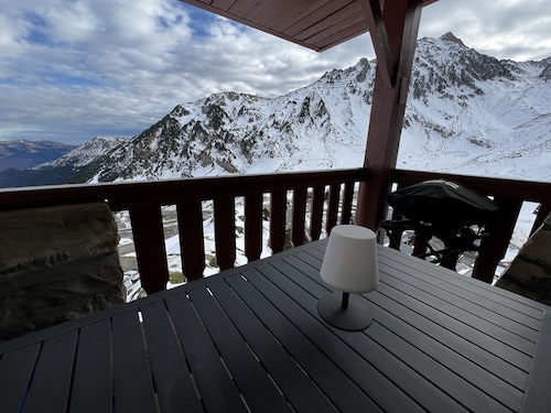 Appartement 6 personnes, 1 chambre avec vue sur les pistes de LAMONGIE.