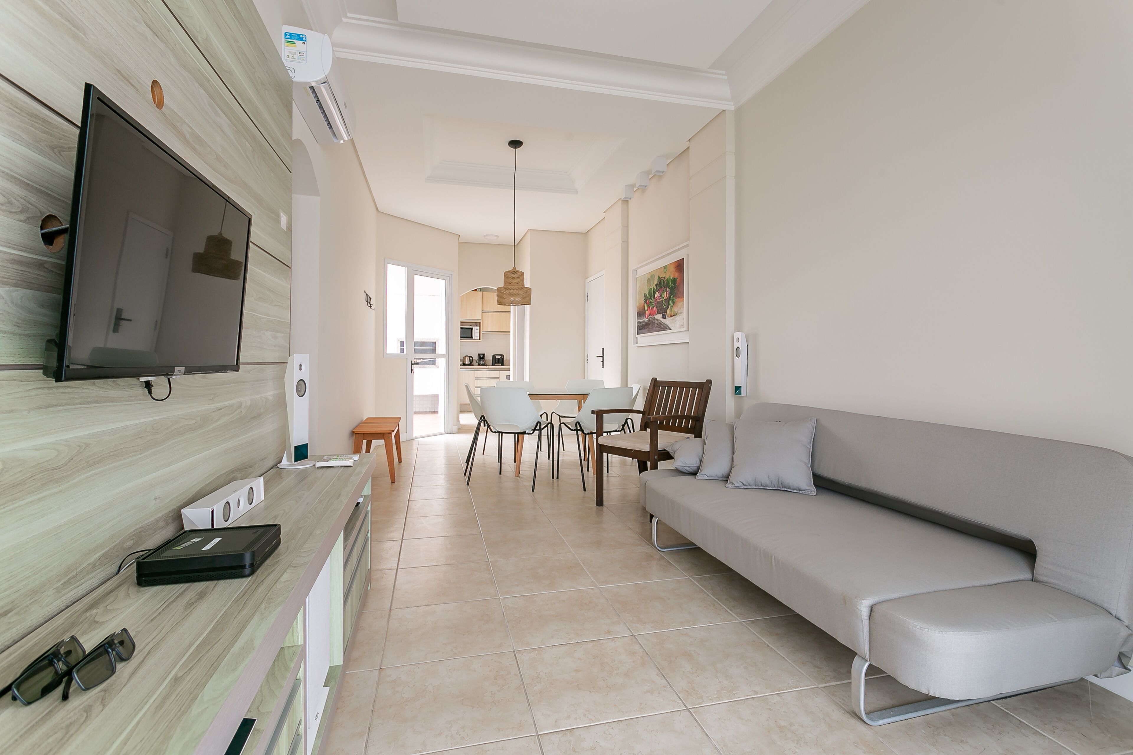 Luxury Apartment | Living area | 40-inch Smart TV with digital channels