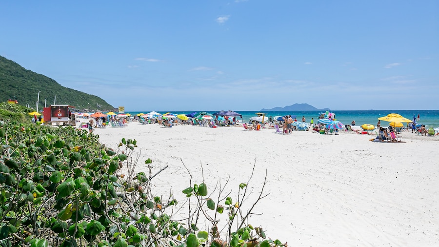 Aquarelle by Viva Prédio nos Ingleses pé-na-areia com piscina