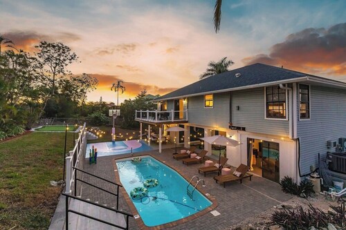 Heated Pool • Golf • Game Room • Bball • Bikes