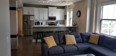 Spacious Condo in a Prime Downtown Location.   Parking Included with stay!