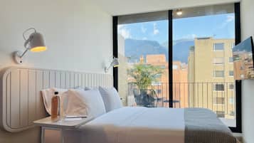 1 habitación y ropa de cama de alta calidad