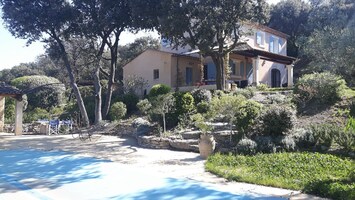 Vue maison côté piscine