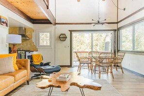 Living area - Stylish & Comfy MCM Getaway ~ Walk to Ski Resort! (Big Bear Lake)